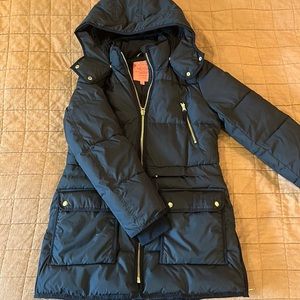 J Crew Chateau Puffer coat, XS